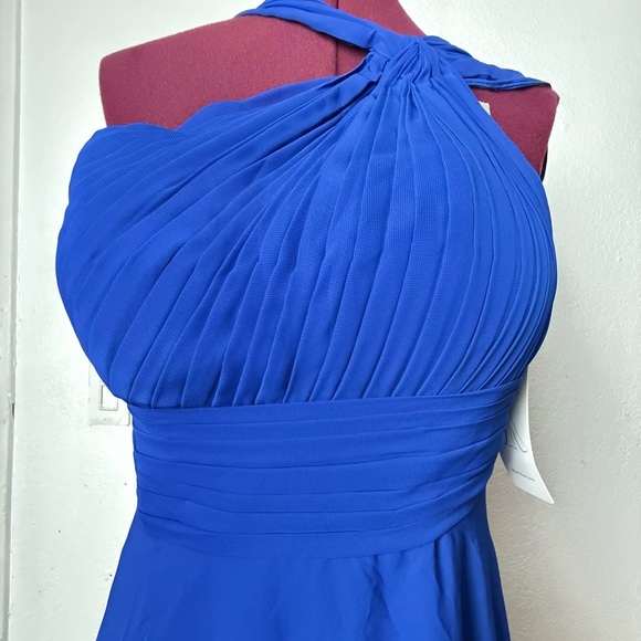 Chic One Shoulder Blue Dress - Picture 11 of 11